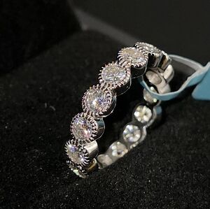 2.53 CTW Moissanite Silver Band